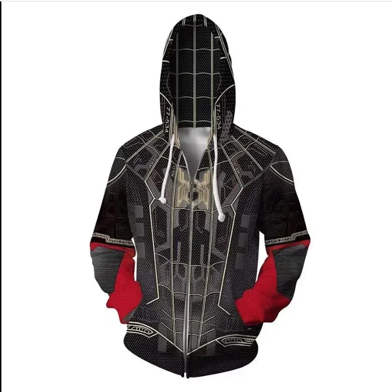 2025 aaa Cosplay Kostuums Spider-Hoodies Peter Parker voor Volwassen Man en Vrouw Jas Jassen Tops Jongens Halloween Party Prop