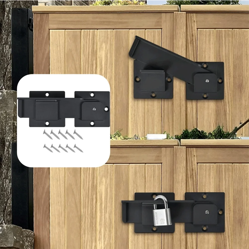 

Деревянные двери/двери ограждения Прочная металлическая откидная дверная защелка с устойчивостью к атмосферным воздействиям Простая установка отверстий для ключей для безопасных ворот