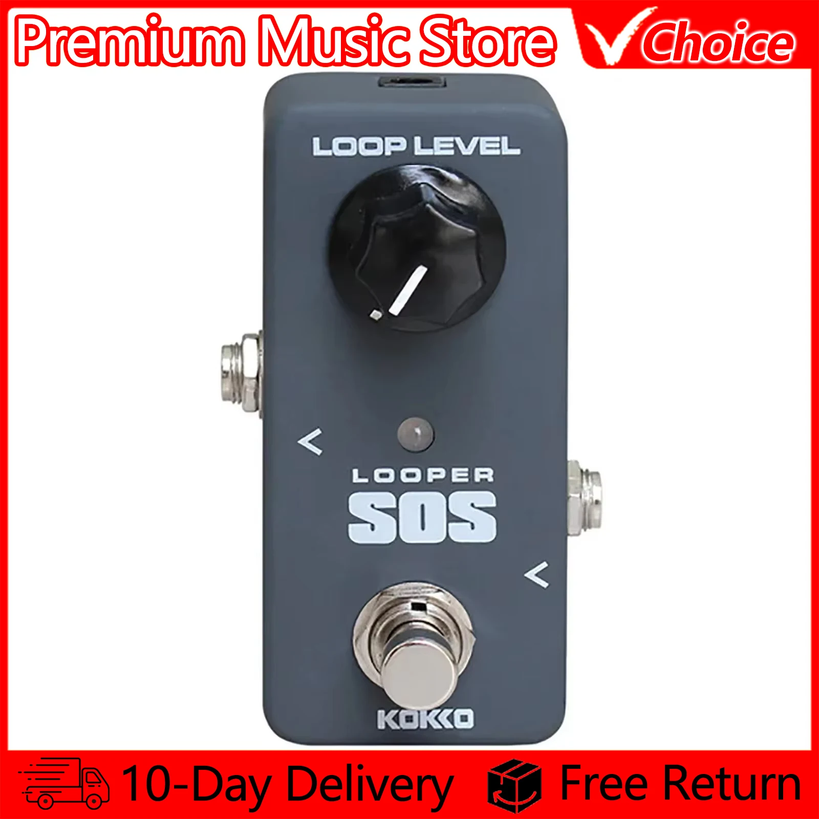 kokko-electric-guitar-peda-sos-looper-effects-pedal-for-electric-guitar-bass-guitar-accessories-recording-monolithic-pedal