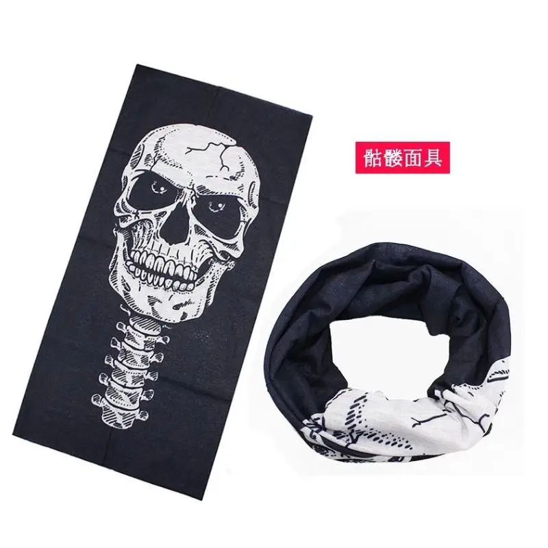 Four season Skull Motorcycle Face Mask Lycra Biker Racing Moto Outdoor mountaineering ski face shield for women men view 4