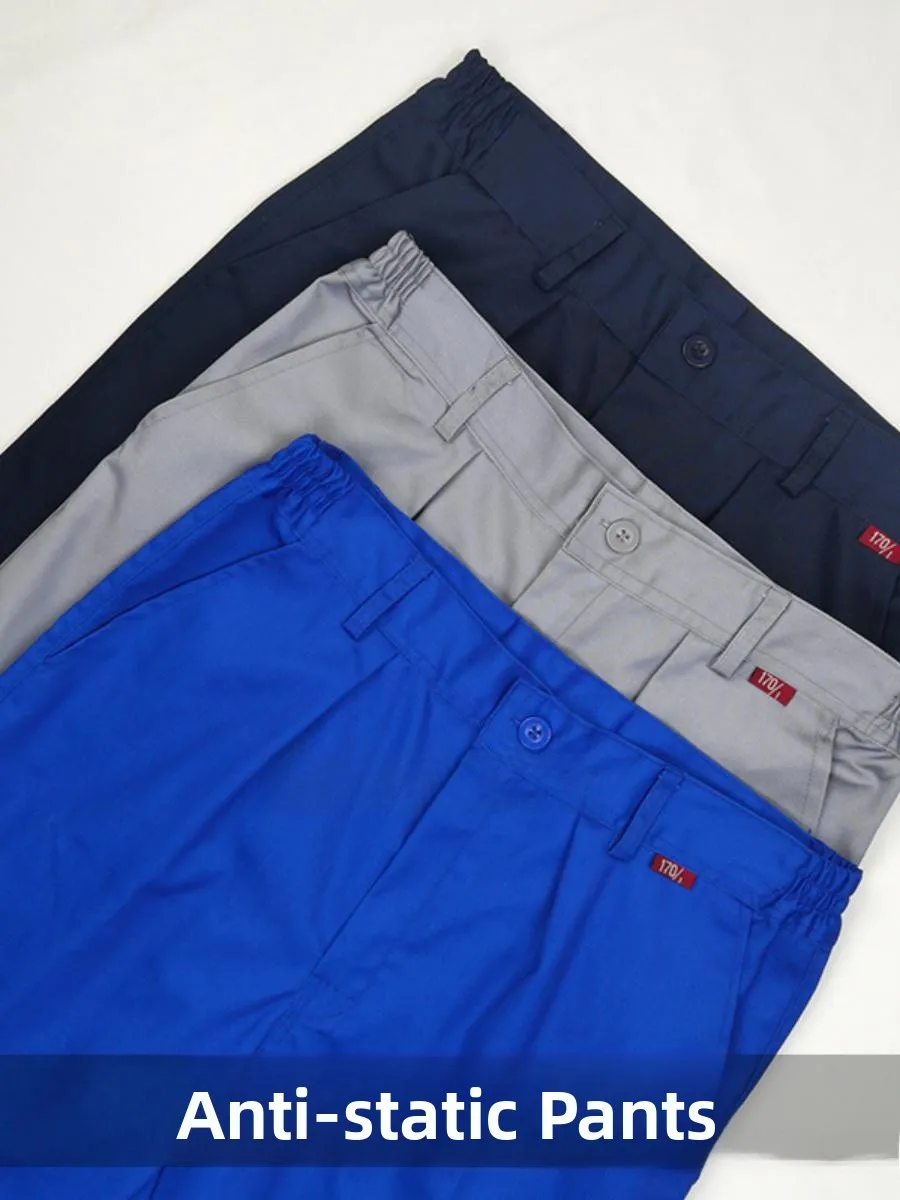 

Антистатические рабочие брюки из износостойкого полиэстера и хлопка для механиков АЗС, строителей, спецодежда для мужчин