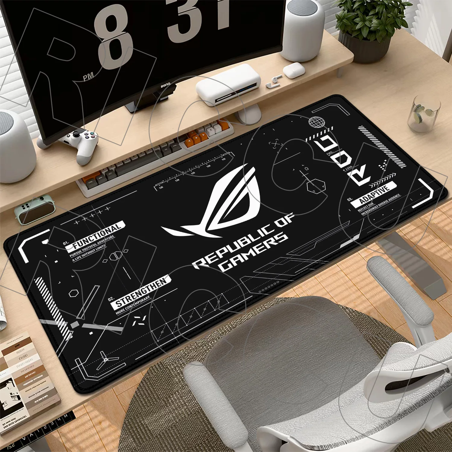 HD XXL esports MousePad Large Mouse Pad Gamer Keyboard Pc accessories Computer Desk Mat Gaming Pad 900x400mm quick response Mats