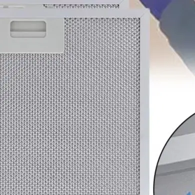 Aluminum Cooker Hood Filter 2PCS for Range Hood Vent 280x350x9mm Metal Mesh Grease Extractor Compatible with Common Hood Types