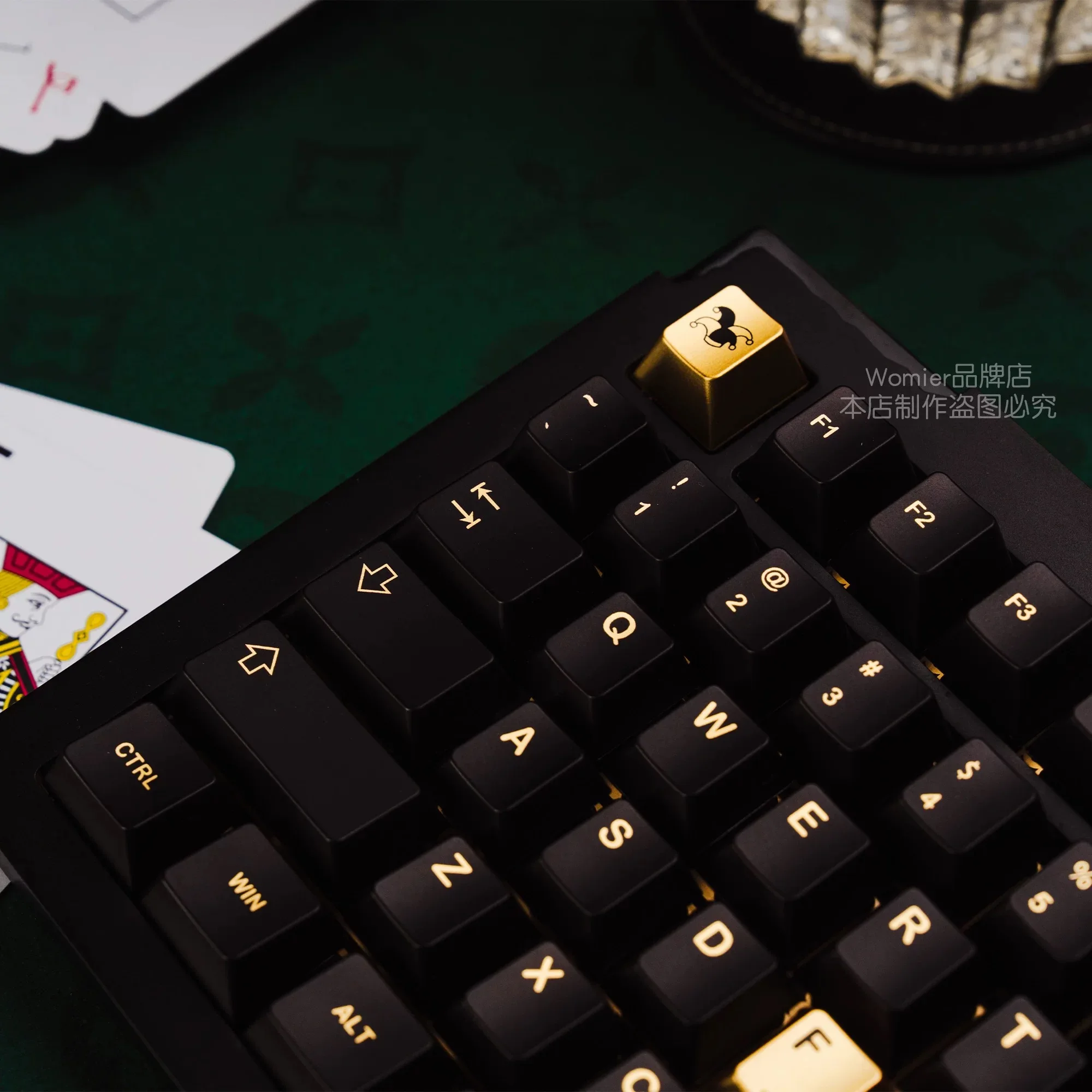 Spade A mechanical keyboard cap modified original factory highly wear-resistant PBT substrate metal coating process keycap