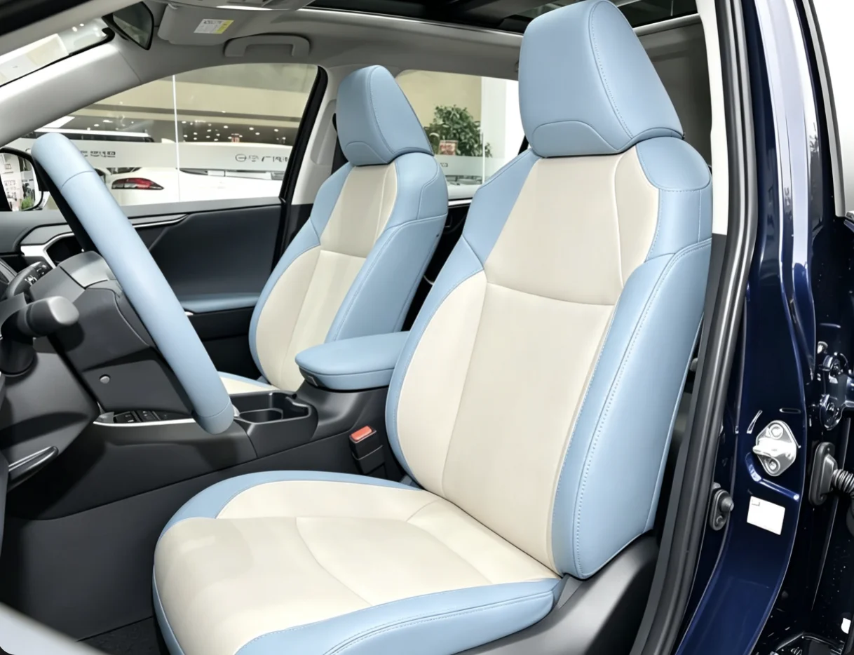 Für Rav4 2026 Maßgefertigte Autositzbezüge Luxuriöses Nappaleder 100% Passgenau Innenraumzubehör 360 ° Vollständige Abdeckung – Detail 6