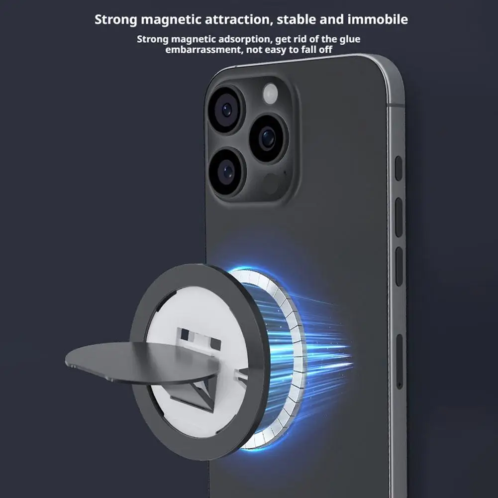 Circular Magnetic Phone Holder With 360 ° Rotation And Folding Portable Lazy Desktop Phone Holder