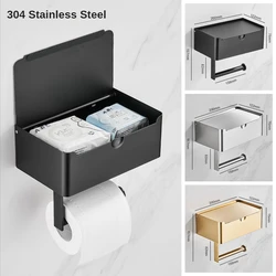 Toilet Paper Holder With Shelf, Flushable Wipes Dispenser, And Storage For Bathroom, Keep Your Wipes Out Of Sight
