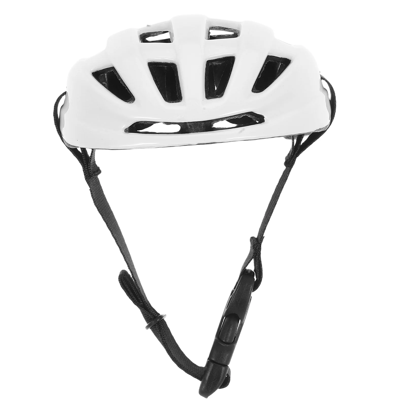 

Pet Dog Headgear White Plastic ABS Material Adjustable Strap Safety Protection Outdoor Riding Pet Supplies