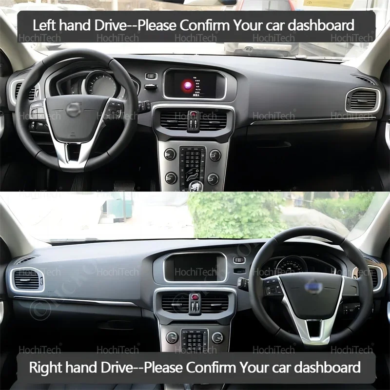 Car Dashboard Cover Avoid Light Pad Instrument Platform Cover Mat Carpet Accessories For Volvo V40 2013~ 2019