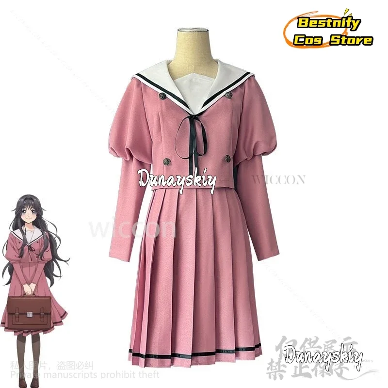 كوسبلاي واجوري كاوروكو كوسبلاي أنيمي جديد زهرة عطرة تزهر مع كرامة يابانية كاواي بنات JK فستان وردي للمدرسة لوليت