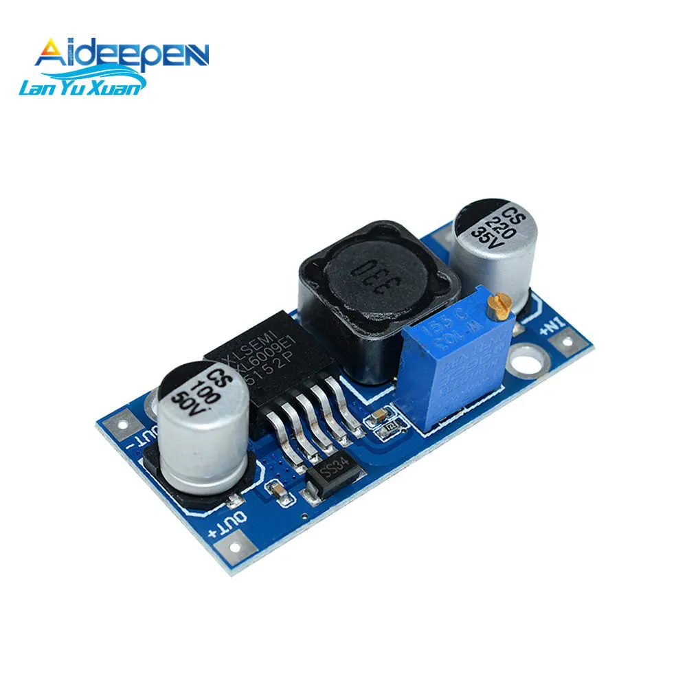 

DSN6009 DC-DC Boost Converter Step Up Module LM2596 Power Supply Adjustable Module 12V 24V to 5V-35V LM2577 3A XL6009E1