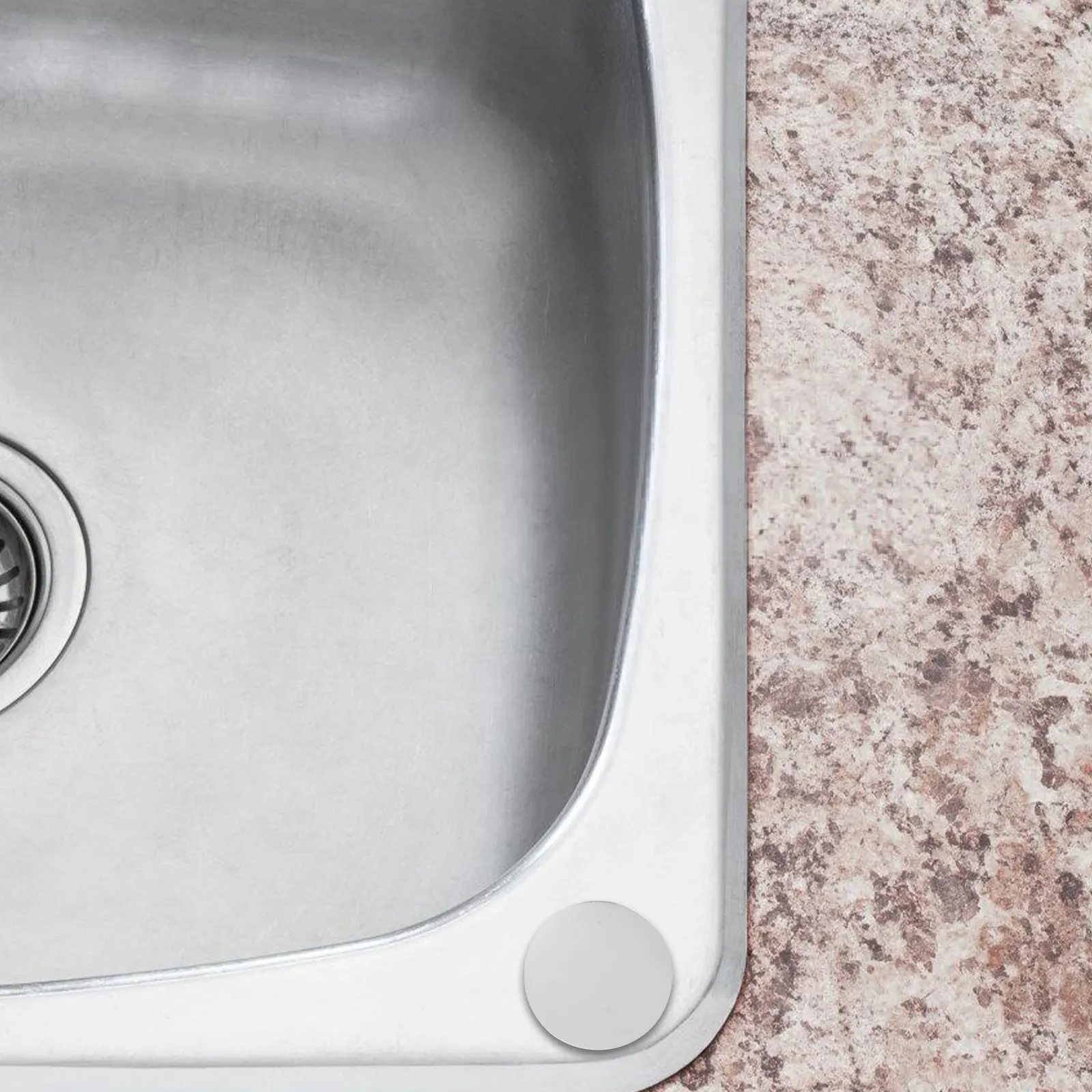 

Sink Hole Cover Stainless Steel Kitchen Faucet Hole Stopper for Unused Sprayer Soap Dispenser Holes Sleek Modern Minimalist