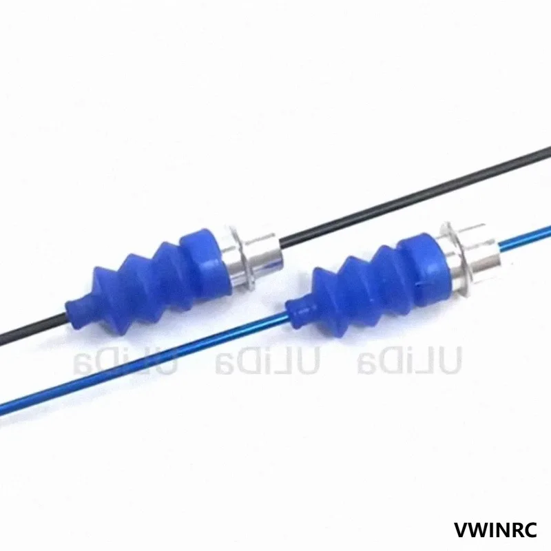 2Pcs 1.8-3mm Linkage Waterproof Rubber Bellow Radio Box Sleeve Seals Organ Cover for RC Model Boat Marine Yacht Shrimp