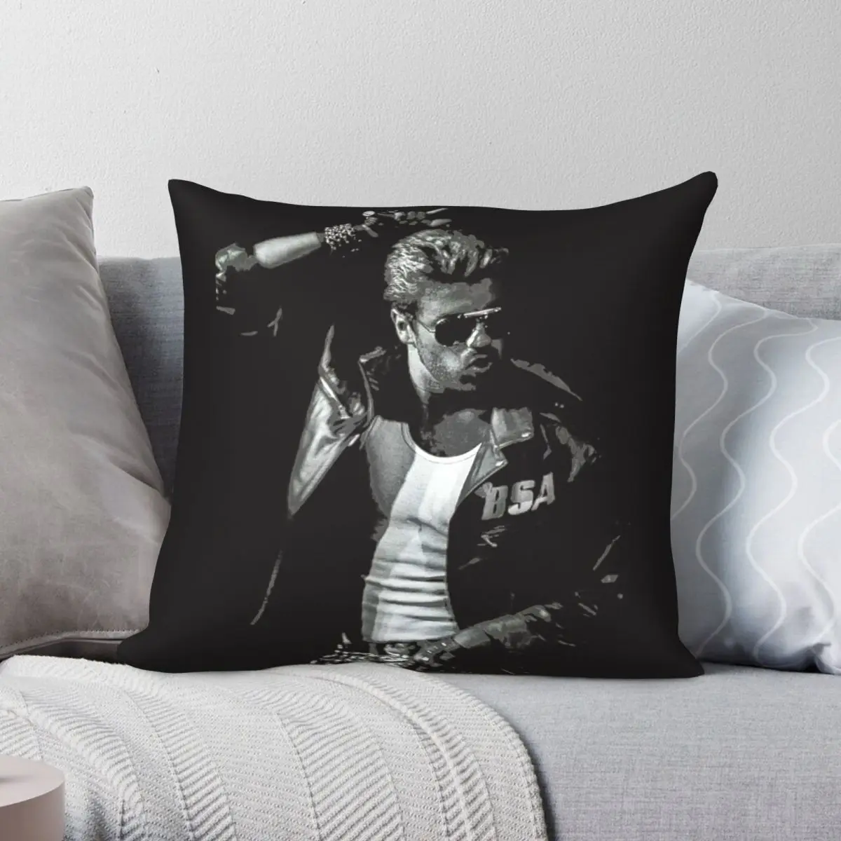 Love Musician Legends Never Die Pillowcase Polyester Linen Velvet Printed Zip Decor Pillow Case Sofa Seater Cushion Cover