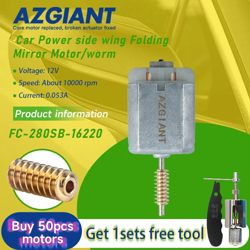 

FC-280SB-16220 Car Power Folding Mirror Engine Worm Gear For Opel/Vauxhall Mokka X/Opel/Vauxhall Astra K MK7 Car Parts Tools DIY