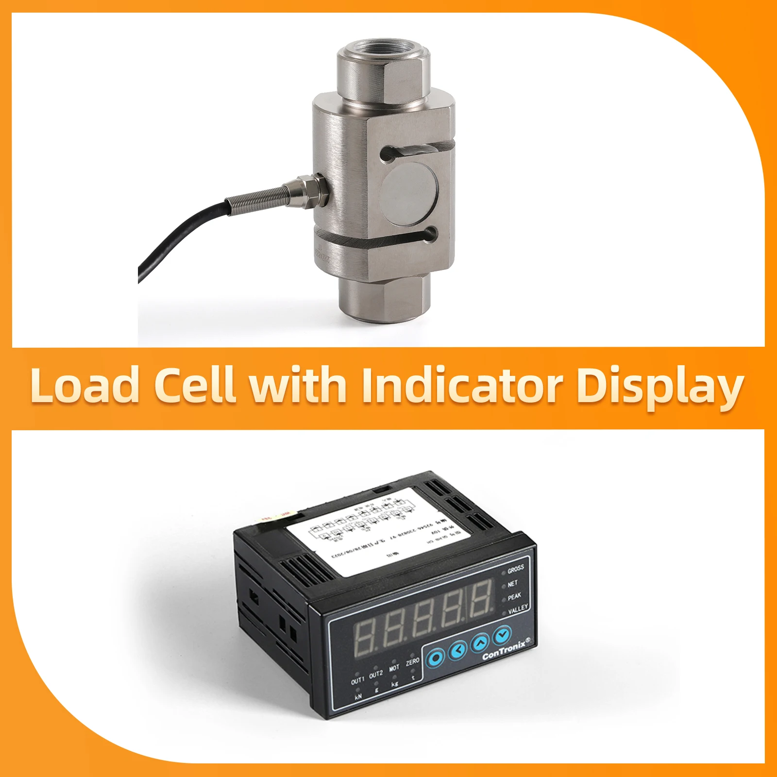 

S Type Load Cell Sensor with Indicator Display Weighing Compression Sensor 200KG 300KG 500KG 700KG 1T 2T 3T 5T 10T 20T