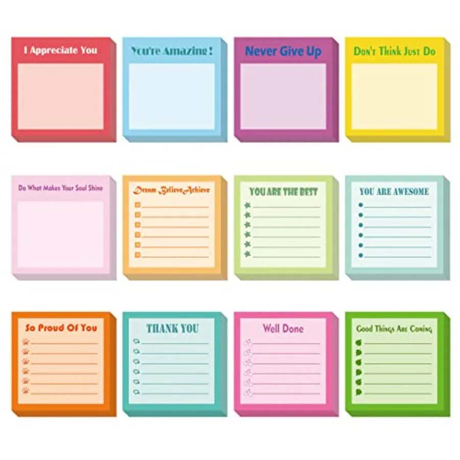 

Appreciation Gifts for Teachers Employees s, 1 Sticky Notes Fun PostIt Notes Funny to Do List Sticky Notes Colorful Encourageme