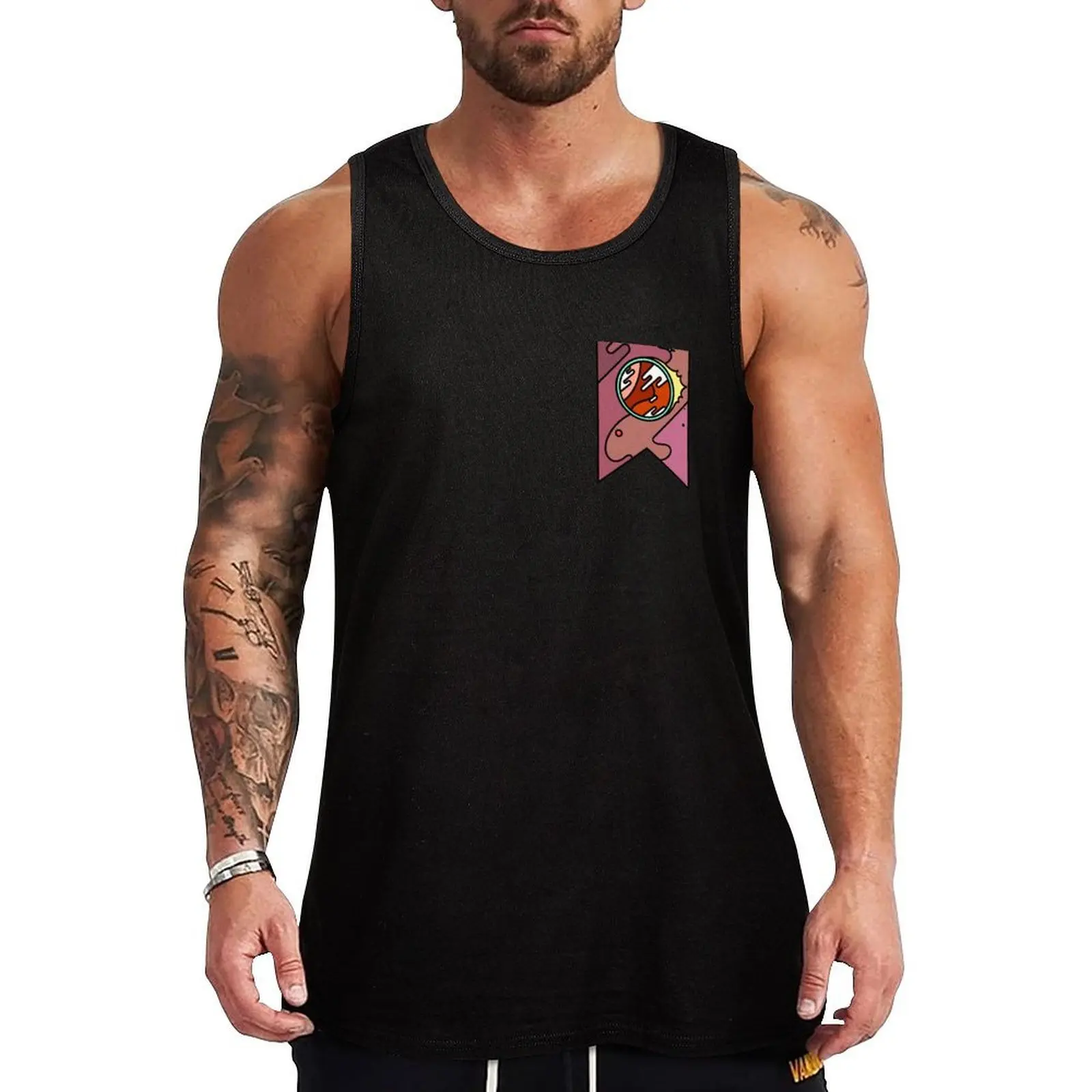 Starry Texaseyrg Pocket Tank Top Athletic Gym Tank Top Sleeveless Quick Dry Training