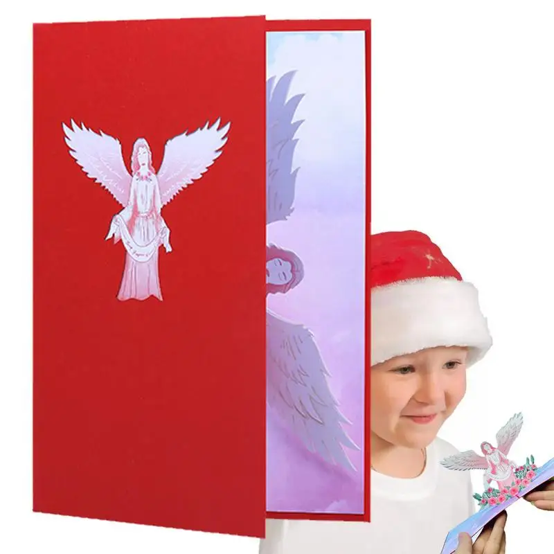 Praying For You Pop Up Card Angel And Flower Pop Up Card Unique Catholic Christmas Card With Envelopes For Funeral Bereavement