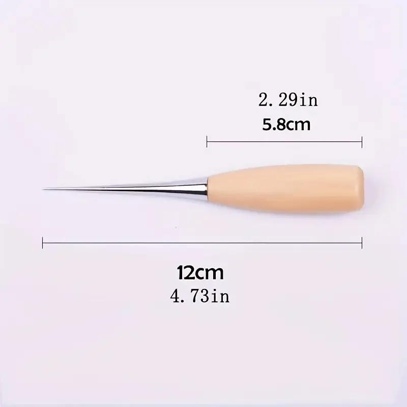 ثقب محمول عالي التحمل للجلد والخشب والقماش. أداة دقيقة احترافية مع قبضة مريحة للحرفيين #4