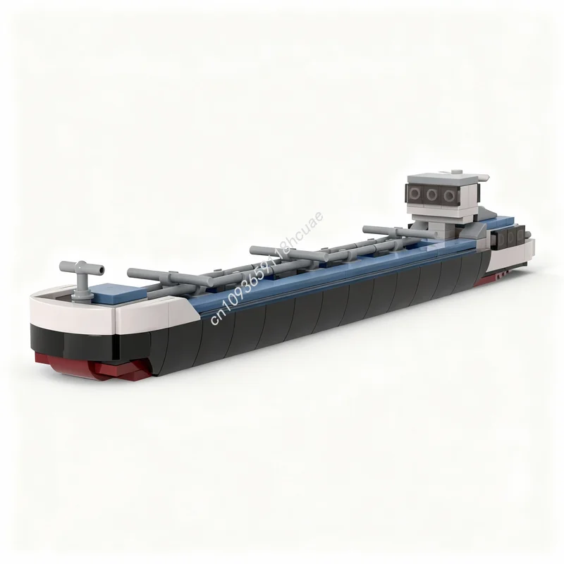 

233pcs MOC Inland Barge Tanker Boat Model Building Blocks Christmas Gifts Architecture Assemble DIY Creative Toys Idea Brick