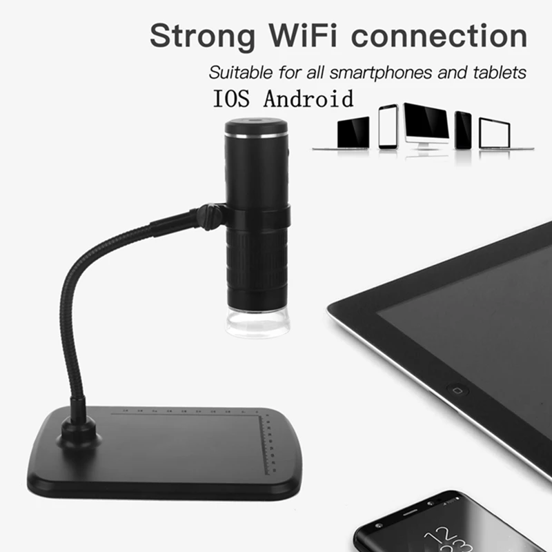 1000 Times Digital USB Microscope WIFI Mobile Phone Microscopes Camera IOS Android PC Support 1080P Photo Video Detect Magnifier