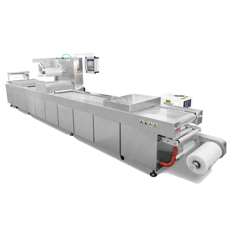 Automatic Frozen Seafood Packing Machine Mask Packaging Machine High Speed Continuous Stretch Vacuum Packing Machine