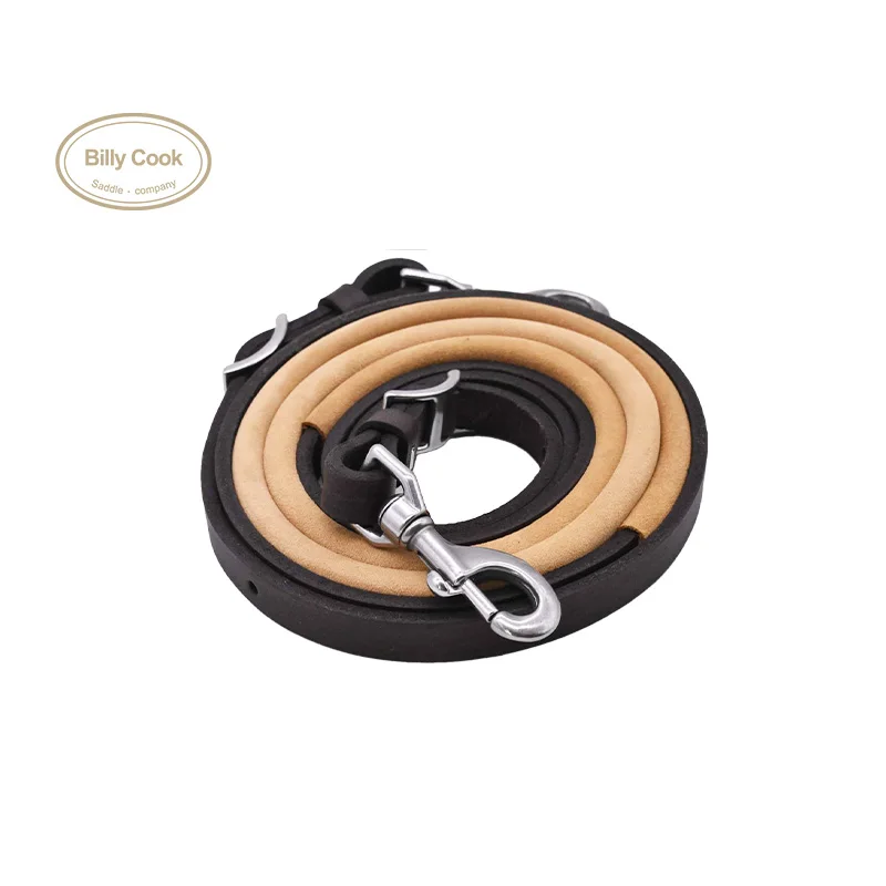 renes-en-cuir-occidental-avec-crochets-de-verrouillage-jaune