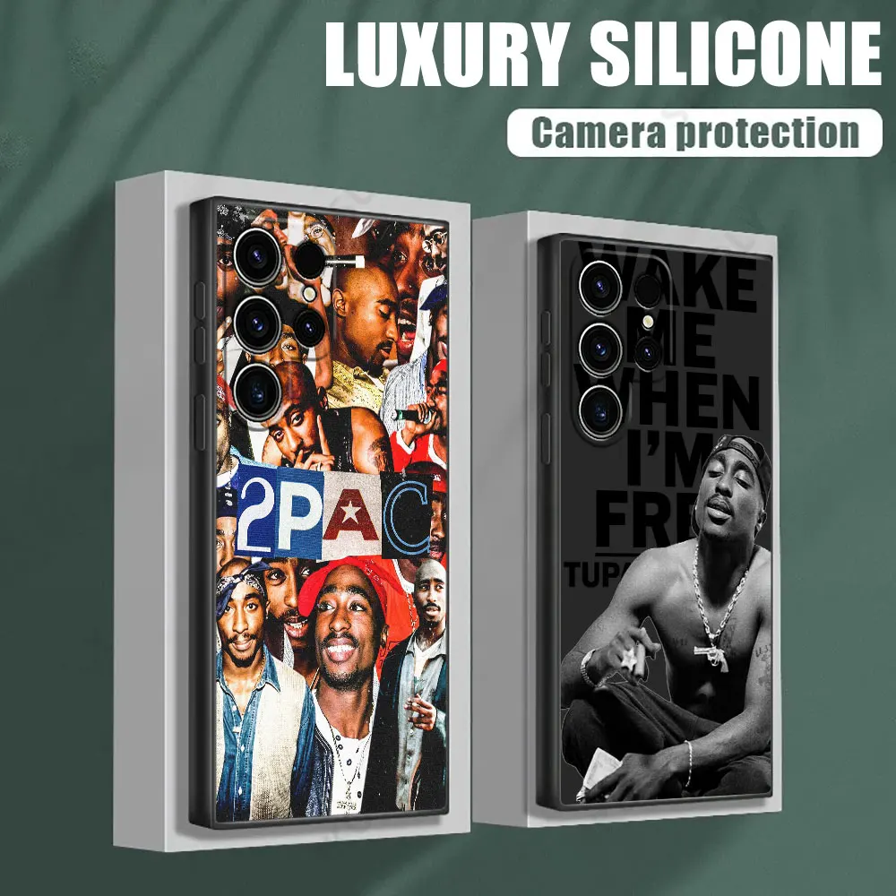 

2PAC Tupac Rapper Phone Case For Samsung Galaxy S26 Ultra Cases S25 FE S24 S23 S21 Ultra S20 S24 FE S22 S26 Plus 5G Black Cover