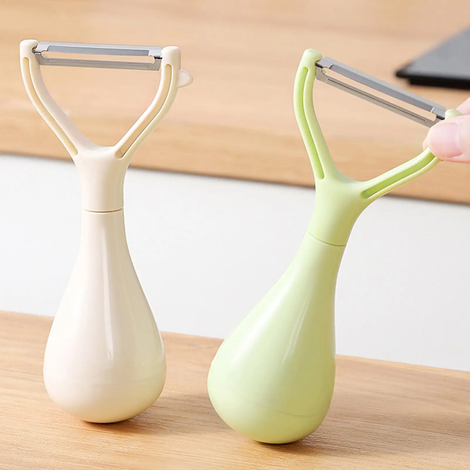 

Fruit Peeler Tumbler Rotary Y Kitchen Peeler For Vegetable Non-Slip Handle Kitchen Gadgets Stainless Steel For Carrot Cabbage