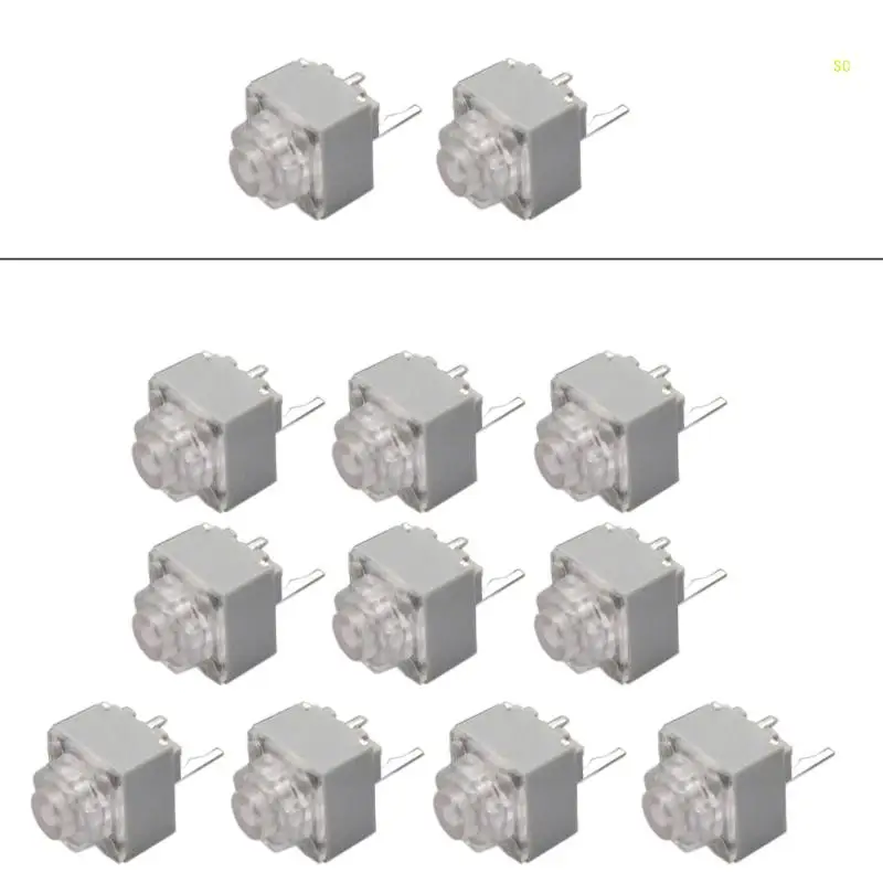 2PCs/10PCs HUANO Quiet Micro Switches 10 ล้านคลิกเมาส์ปุ่มไมโครสวิตช์Dropshipping