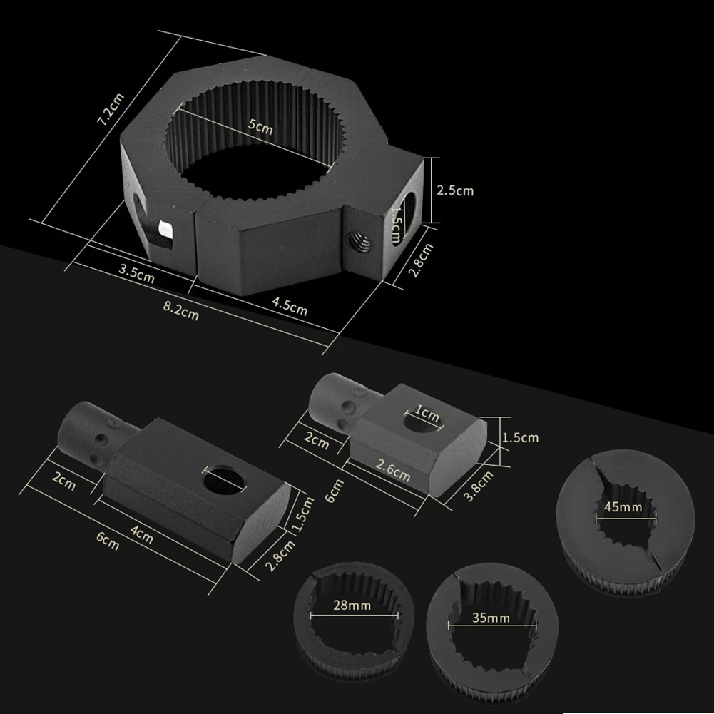 

ABQA-2Pc Комплект для крепления световой панели 28-50 мм Универсальный рабочий светильник Зажим для трубки Монтажный кронштейн Вращающийся на 360° ° для аварийной панели мотоцикла