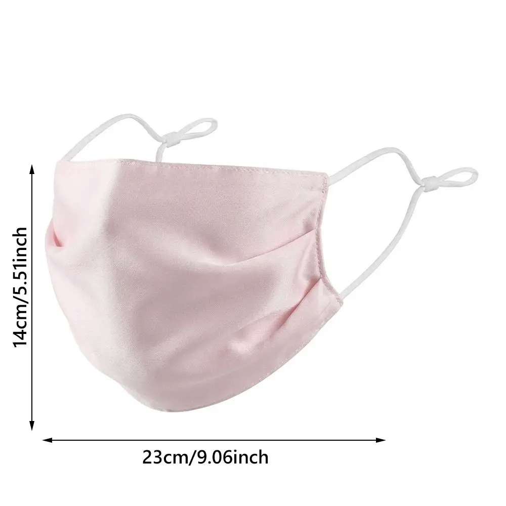 

Lightweight Breathable Silk Mask Dustproof Thin Beauty Mask Comfortable Sun Protection Mask Women Men
