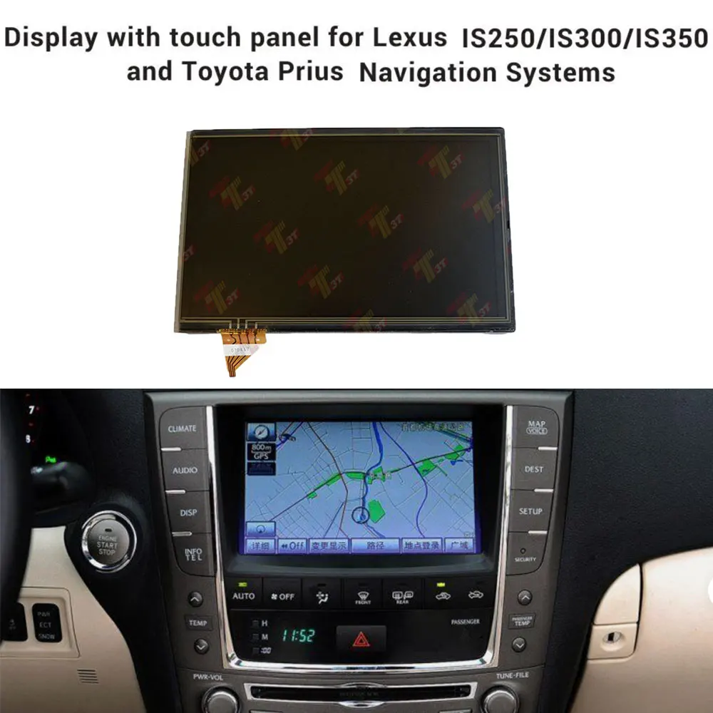 

For Toyota Prius Hybrid Navigation LCD Display + Touch panel 06-09 LTA070B512F LTA070B511F LTA070B510F