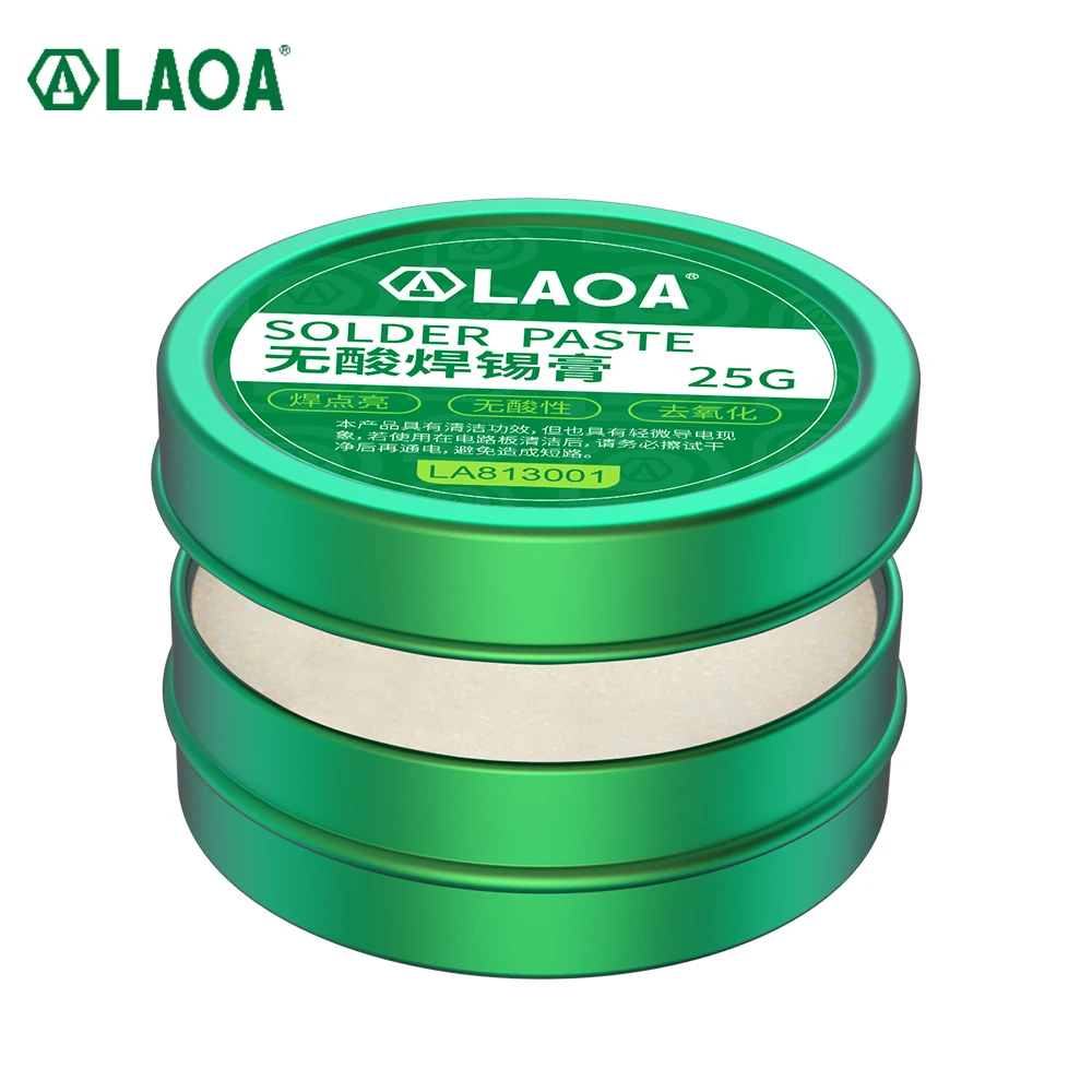 LAOA  No Acid SMD Soldering Paste Flux Grease SMT IC 10cc Repair Tool Solder PCB