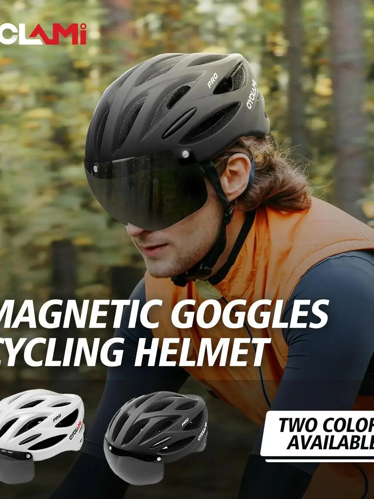 AliExpress CYCLAMI Bicycle Helmet Ultralight Racing Road Bike Hat Breathable Comfortable Cycling Safety Helmet with Protection Sunglasses