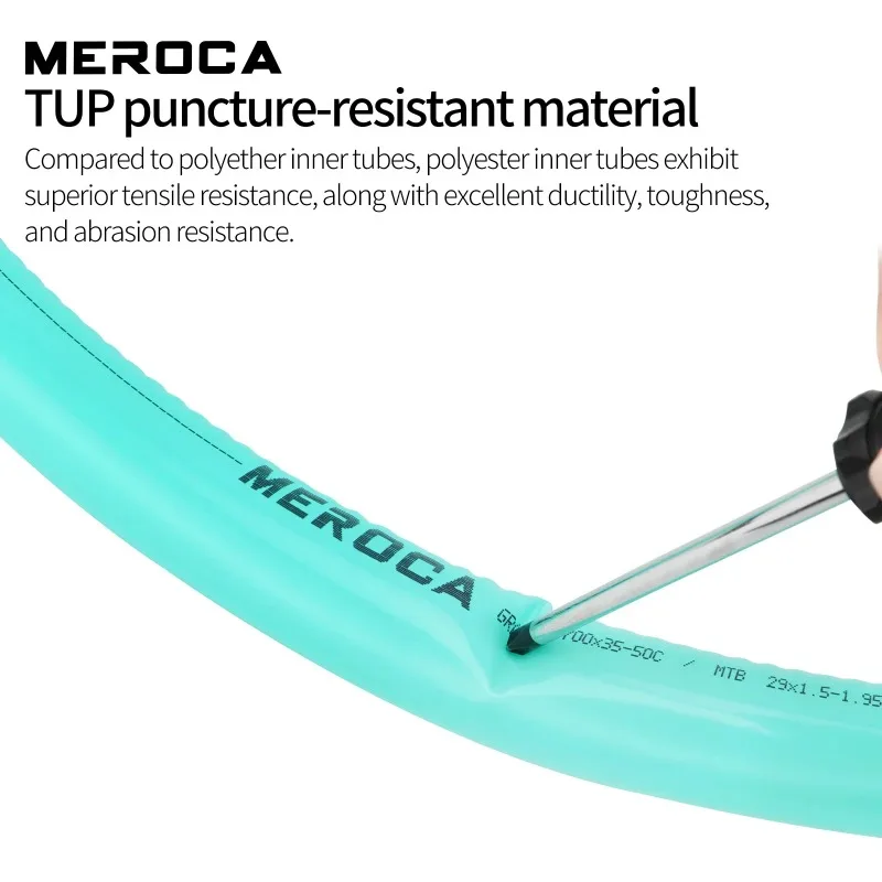 Meroca tpu tubo interno de bicicleta 26 27.5 29 polegadas tubo interno de pneu de mountain bike anti-punctura válvula presta 29 polegadas tubo interno de bicicleta