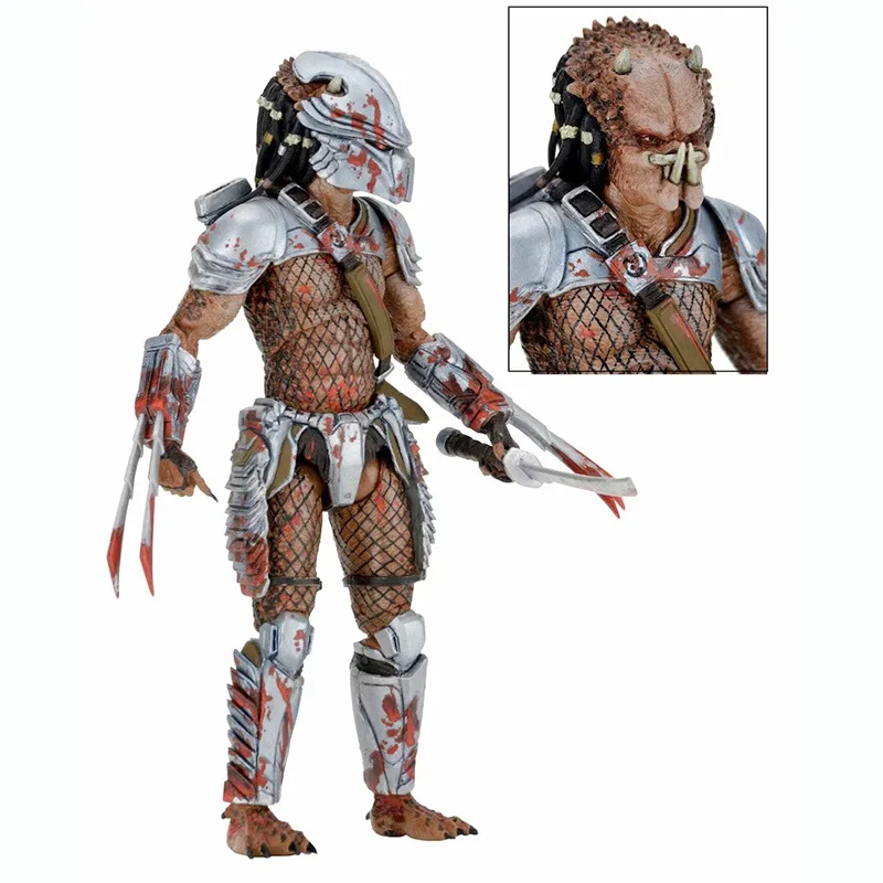 AVP Alien Vs Predator Action Figure Machiko Noguchi Hornhead Predator Figure PVC Koleksi Model Mainan 15-20Cm