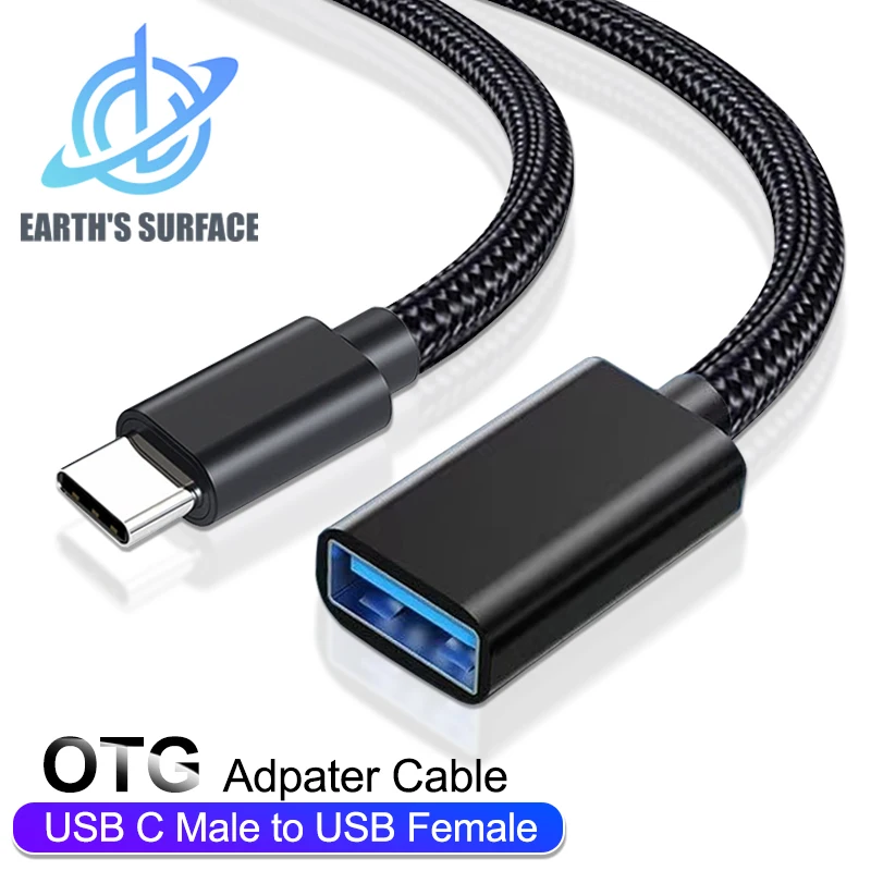 OTG Type C Cable Adapter USB C Male to USB Female Adapter Connector for Xiaomi Huawei OTG Data Converter Cable for MacBook Air