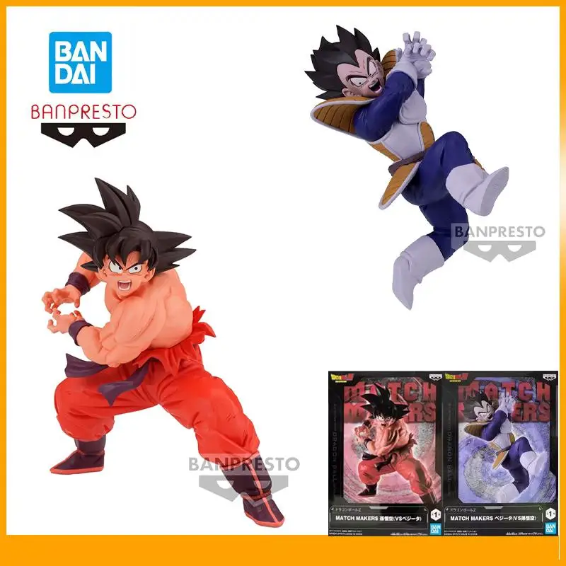 

Original Bandai Banpresto Dragon Ball Z Match Makers Vegeta Son Gokuu Anime Action Figures Model Collections Decoration Figure