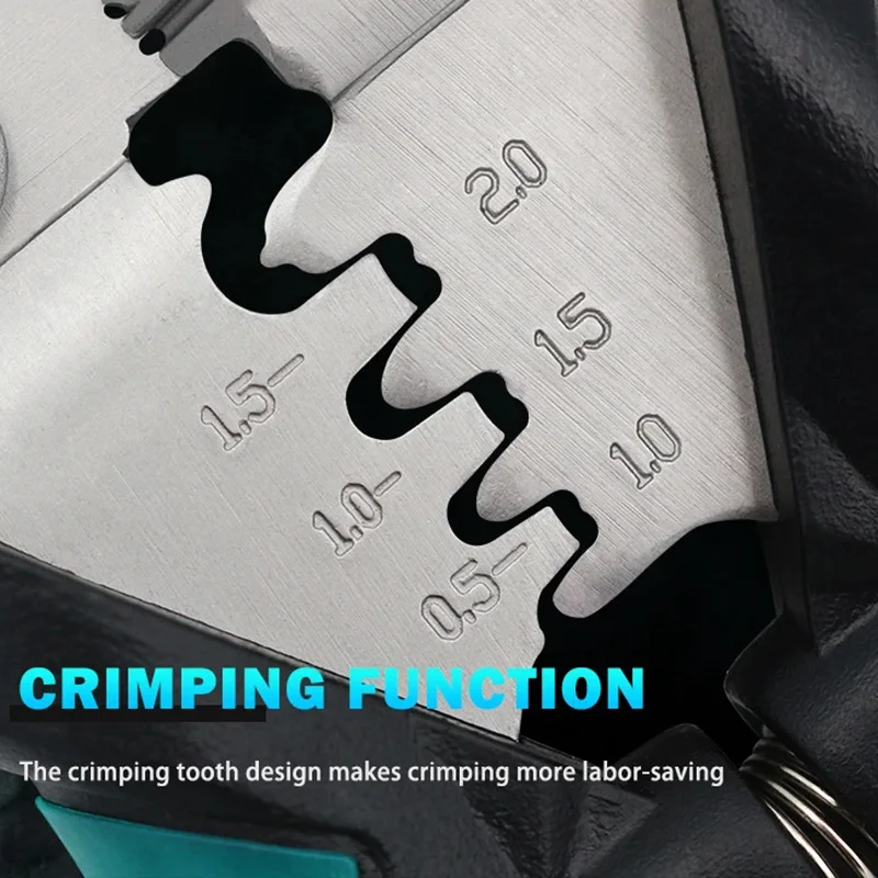 WEELEE 6-inch 8-inch Stainless Steel Multifunctional Electrician Scissors for Cutting Crimping Stripping Wires