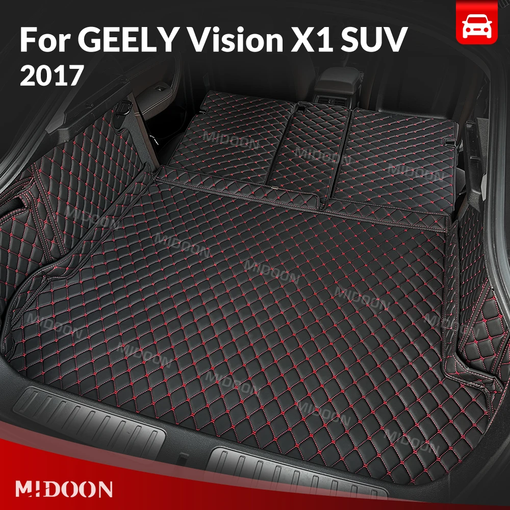 

Auto Full Coverage Trunk Mat For GEELY Vision X1 SUV 2017 Car Anti-dirty Pad Protective Pad Cargo Liner Interior Accessories