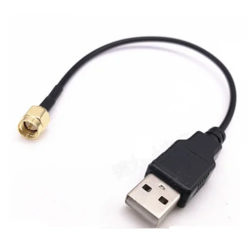 1pc SMA Male Plug to computer data cable USB male connector RG174 cable