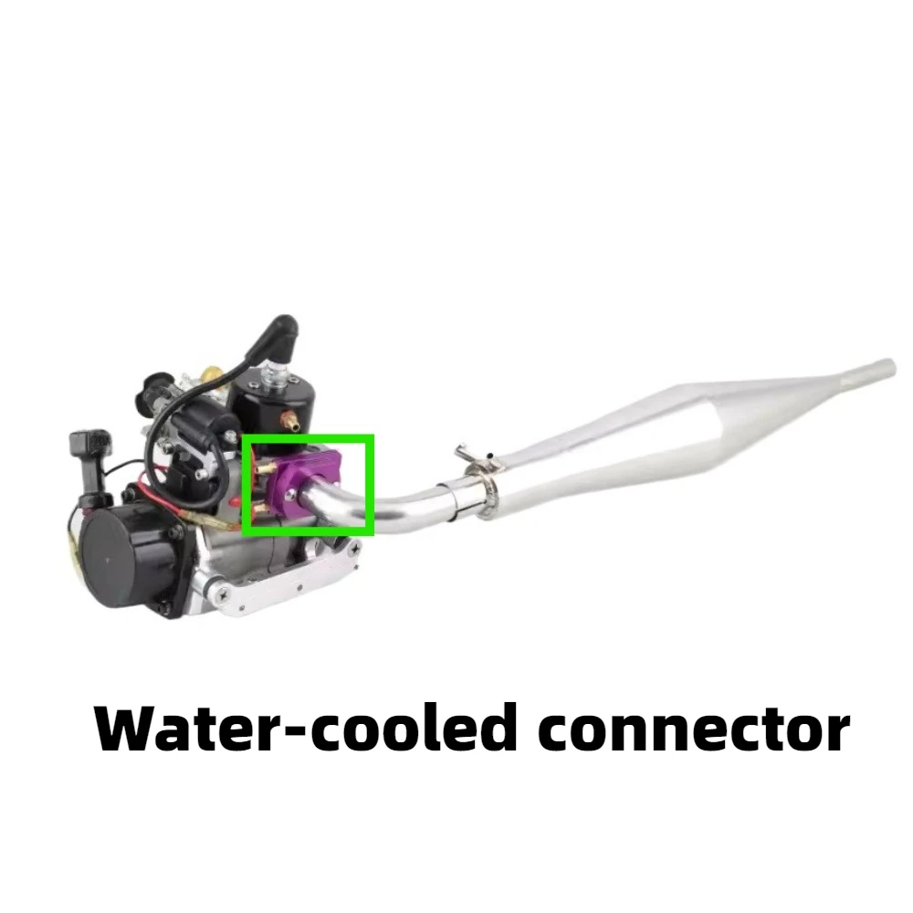 

Engine Water cooling Connector Clamp Rubber Ring Screw Exhaust Elbow Water cooling Flange Model Boat Engine Model Accessories