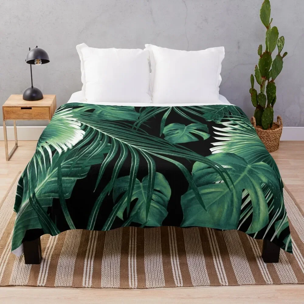 

Tropical Jungle Leaves Dream #6 #tropical #decor #art Throw Blanket Hairys wednesday Blankets