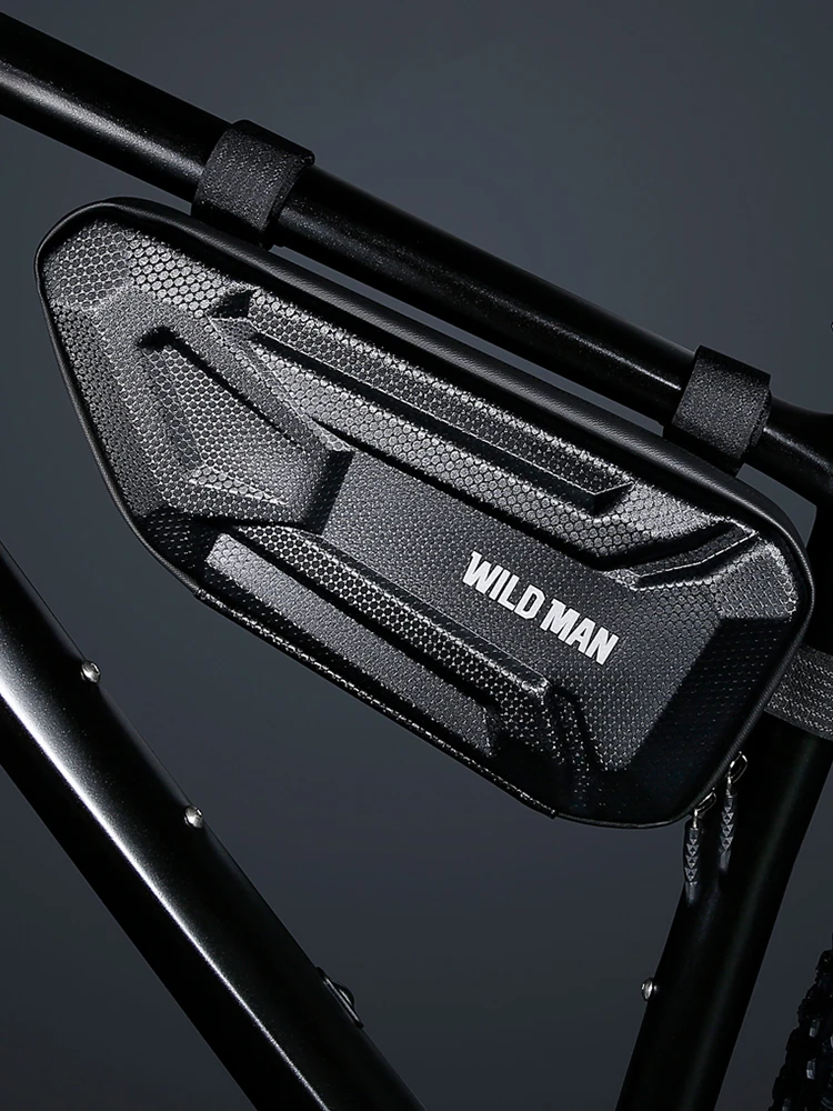 AliExpress WILD MAN XT4 Road Mountain Bicycle Bag EVA Hard Shell Waterproof Triangle Bag Electric Motorcycle Side Bag Rear Rack Bicycle Bag