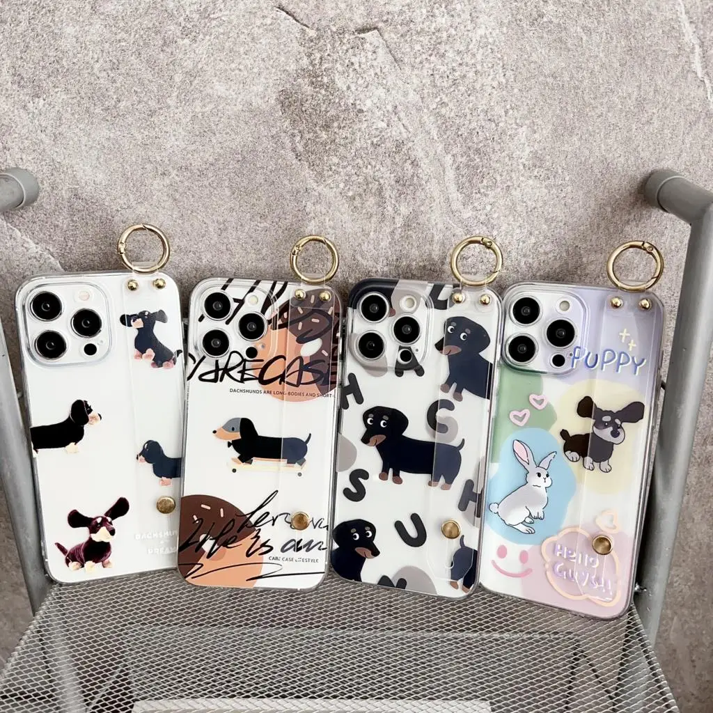 Dog For Huawei Honor 20 X20 X20SE 30 30i V20 30 X40 8x 9x X8 9x X9A 10 X10 V40 Play3 4 Pro Case Wrist Strap Holder