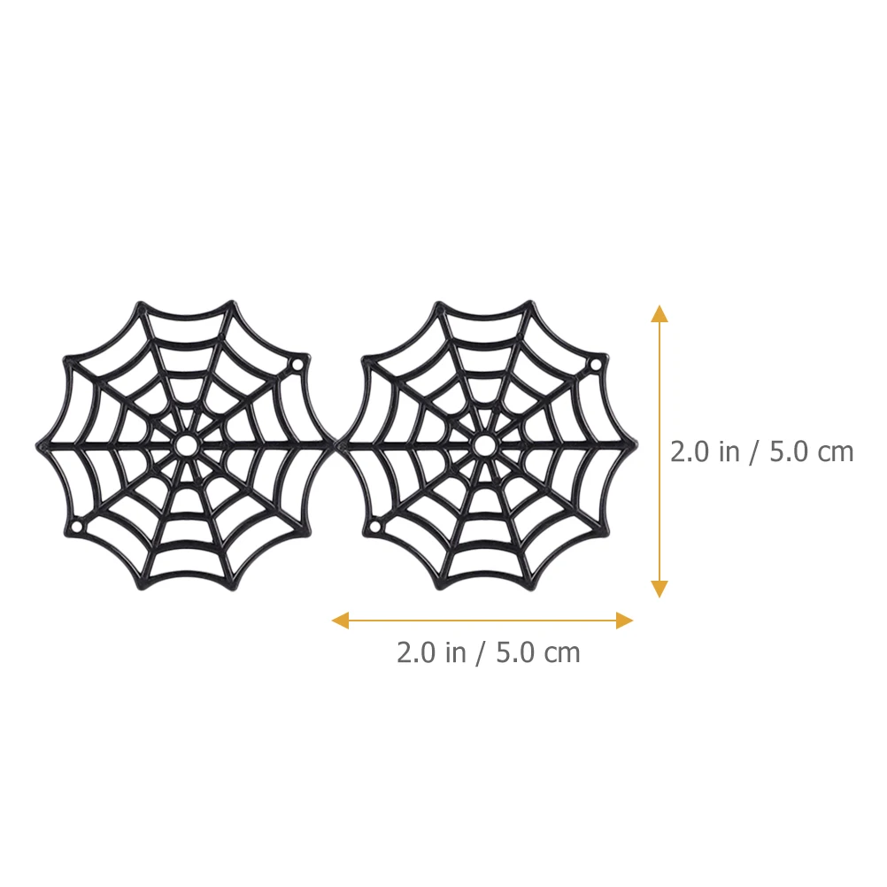 

150 Pcs Cobweb Accessories Ornament Halloween Decor Spider Wall Webbing Round Plastic Spiders Supplies