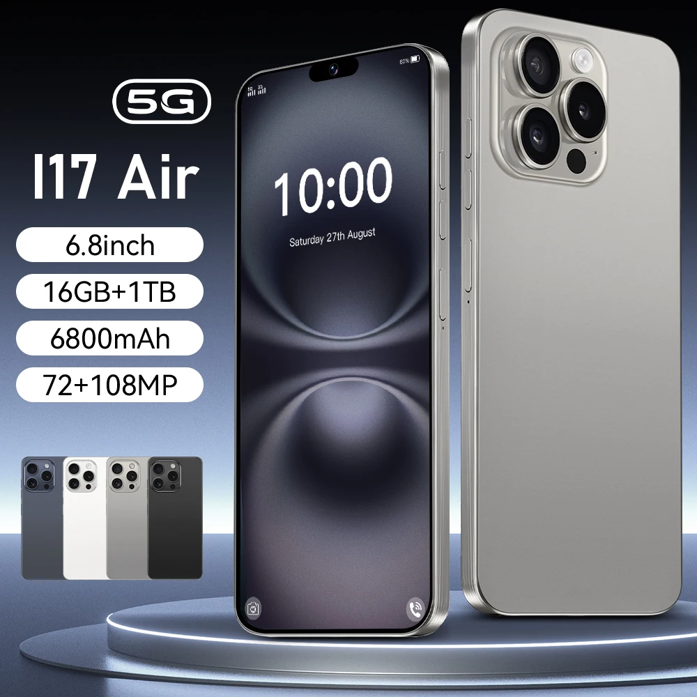 

2026 New High Quality Silicone Case For i17 Air 6.8 Inch Smartphone Shockproof Cover Lite Moblie Phones Cases Accessories