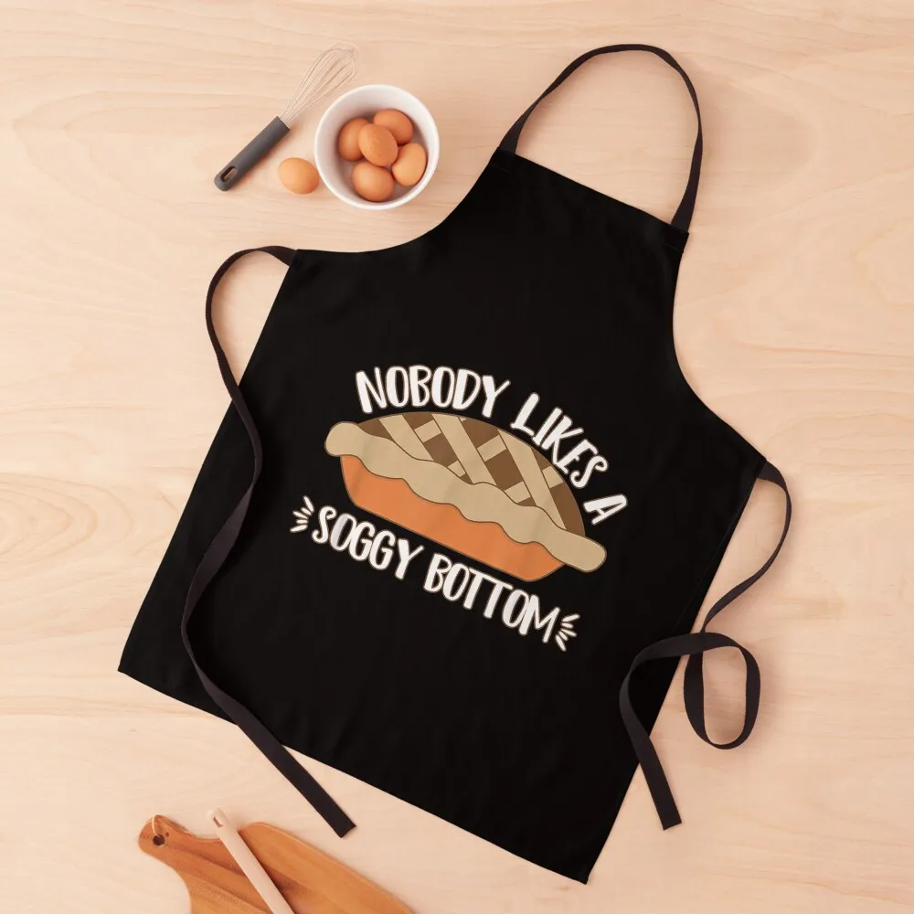 

Nobody Likes Soggy Bottom Funny Baking Apple Apron Things For The Kitchen Utensils For Kitchen kitchen girl painters Apron